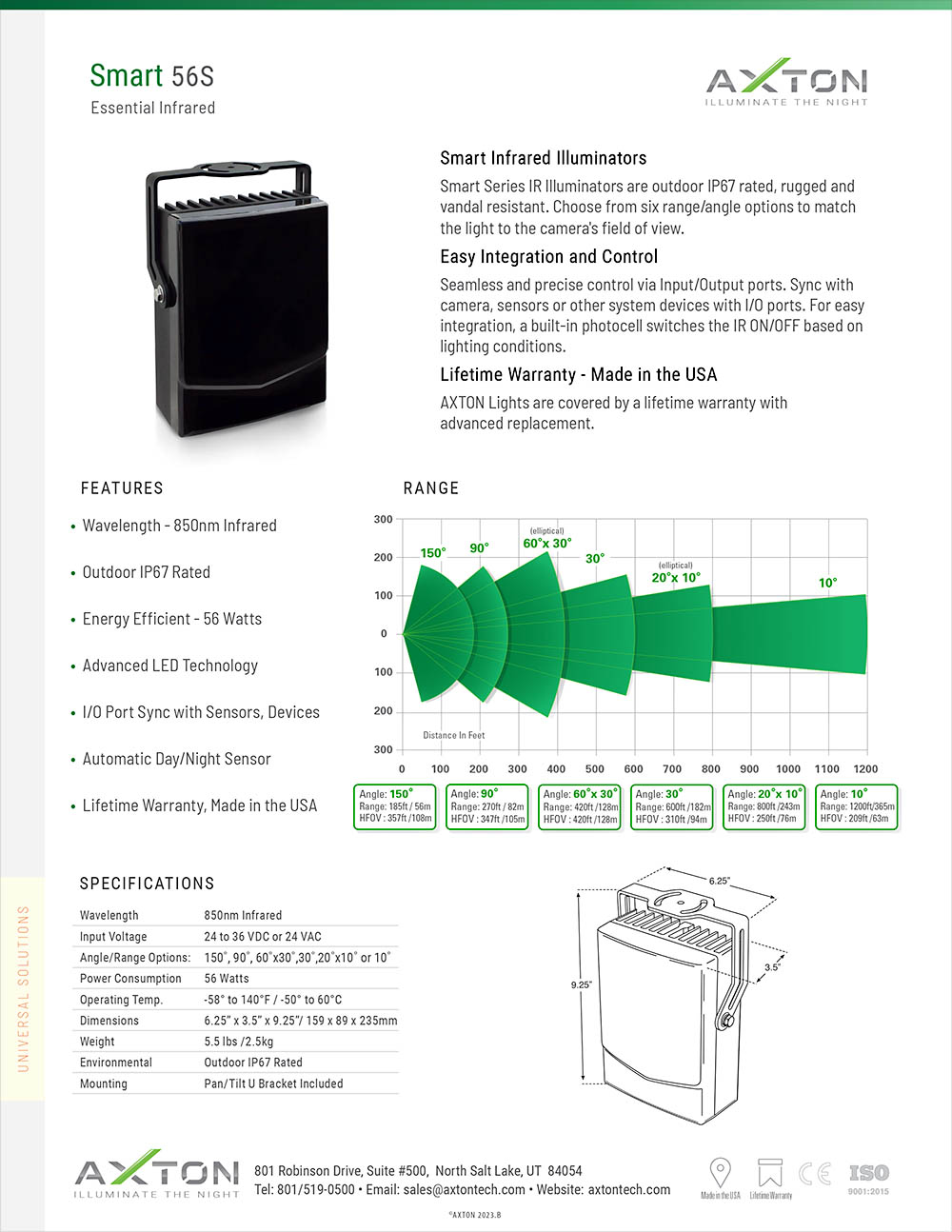 IR illuminator Smart AT-56S Datasheet